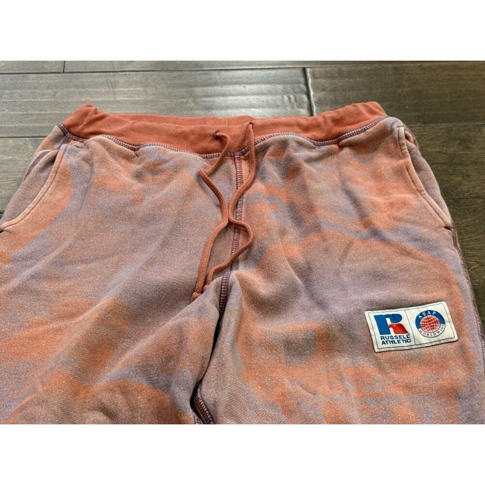 ASAP Worldwide X Russell Athletic Mens Orange Purple Sweatpants Size S Small - Picture 6 of 11